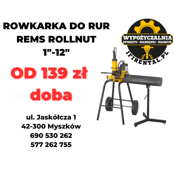 Rowkarka REMS Rollnut 1-12" z napędem